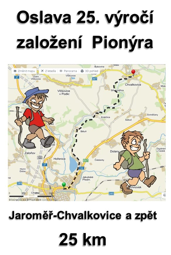 OSLAVA 25-TI LET PIONÝRA - POCHOD 2015